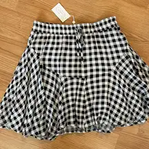MudPie‎ woman’s flounce checkered skirt