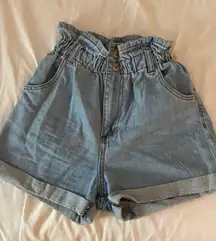 paper bag mom shorts