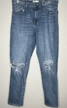 RE Generation Distressed High Rise Jeans 11/30 Grunge 90s Y2K Casualcore Denim