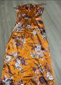 Floral Orange Women's Dress