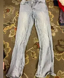 High rise bootcut jeans