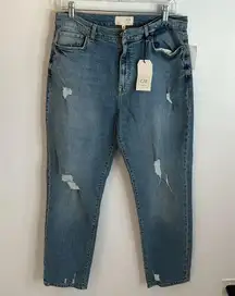 C/E by Current Elliott Sunny Original Destructed Boyfriend Jeans