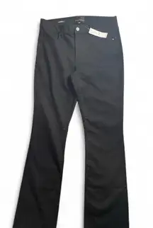 Whit house black market mid rise slim bootcut pants black size 8R 