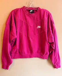 Nike Fushia Cropped Sweatshirt