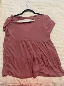 Pink Babydoll Top