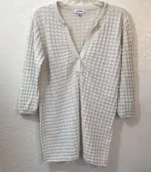 Calvin Klein crochet blouse SZ L/G