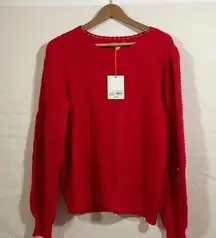 NWT! Women’s Knox Rose red sweater Large