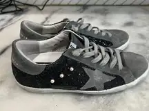 Superstar Suede Glitter Sneakers Size 6