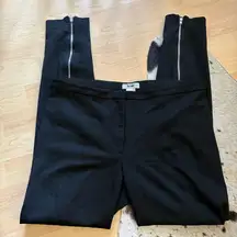 Acne Studios Black Pants with‎ Zipper Detail Size 40