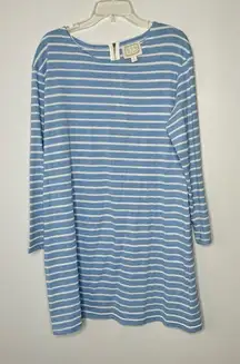 Sail to sable blue striped dress size XL