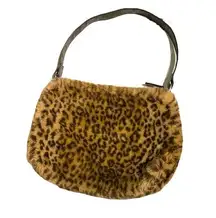 Vintage Old Navy leopard faux fur bag