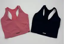 Gymshark X‎ Whitney Simmons Cropped Tank Top Racerback Athletic Wear XS Set of 2