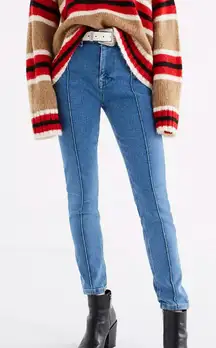 BDG‎ Urban Outfitters Twig High Rise Skinny Front Seamed Jean Medium Stone Wash