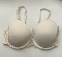 SOMA Intimates Women's Memorable Full Coverage Lace Trim Bra Sz 36C