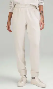 Lululemon Ribbed Brushed Softstreme White Opal Jogger Pants Sz. 0