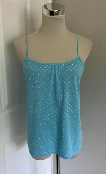 Y2K‎ BABY BLUE SECRET TREASURES POLKA DOT TANK TOP