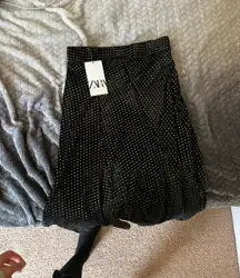 Velvet With Gold Embroidery Skirt