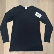 Zyia Active Black Black Chill Long Sleeve - Size Large