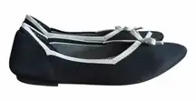 Danskin Black and White Women's Pointy Ballet Flats