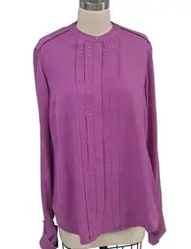 Carlisle bright purple Silk blouse Plus 14