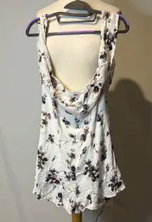 Honey Punch Floral Jumpsuit in Cream size S