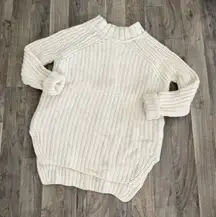 Ruff Hewn chunky knitted white wool blend sweater