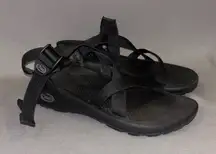 Chaco Women's Z/1 plain Black Sandals size 8 waterproof outdoor walking tourist