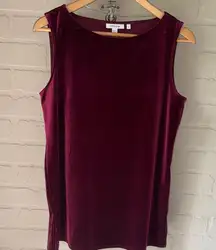 Chicos velvet shirt NEW wine maroon deep marlot trackers medium