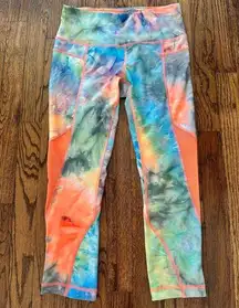 NWOT Women’s ABS Neon Leggings Sheer Side&Back