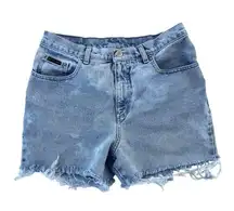 NY Jeans Vintage NY Cutoff Bleached Denim Jean Shorts Size 28 100% Cotton