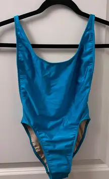 AMERICAN APPAREL Vibrant Blue One-Piece Swimsuit