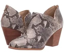 Carlos by Carlos Santana “Carmen” Snake Print Ankle Bootie Size 10M