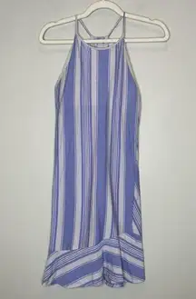 Patagonia Alpine Valley Dress Periwinkle Striped Size XS