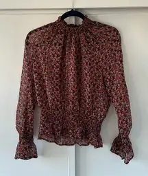 Women’s Sheer Floral Blouse • Size M