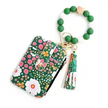 Bracelet Floral KEYCHAIN- Green