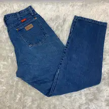 Wrangler Medium Wash Western Jeans Sz 13 x 32 Straight Leg
