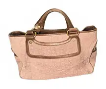 Celine Tan Suede and Leather Boogie Bag