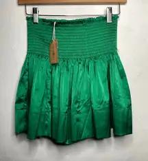 NEW Natural Life Silky Satin Green Womens Shorts Size SMALL