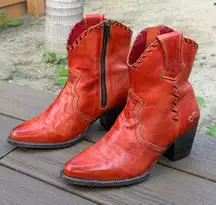 BED|STU Baila II Leather Western Ankle Boots