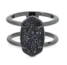 Elyse Gunmetal Ring