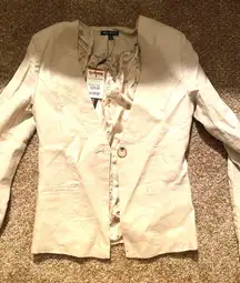 Light Tan Cotton Blazer