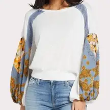 Free People Casual Clash Waffle Knit Top