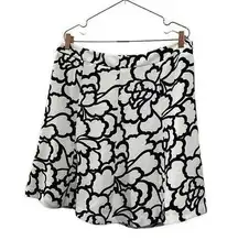 Ann Taylor black and white floral skirt. Plus size 14