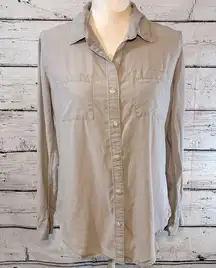 THREAD & SUPPLY Button Down Shirt w Pockets Gray-Small