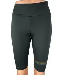 NEW Adidas Black Gay Pride Mid Rise Activewear Training Workout Biker Shorts XS