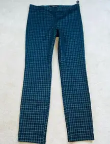 Amanda + Chelsea Black Gray Checkered Skinny Casual Pants 8