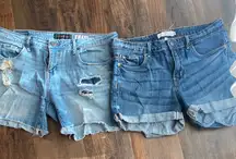 Bundle Aeropostale and l.O.G.GDistressed Blue Jean Shorts Set