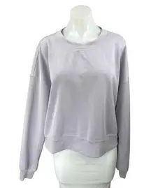 Lululemon Purple Lilac Long Sleeve Crew Neck Sweater Sweatshirt Top Size 12