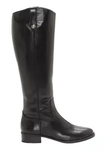 INC International Concepts NEW Size 5 Womens Black Fawne Riding Leather Boots