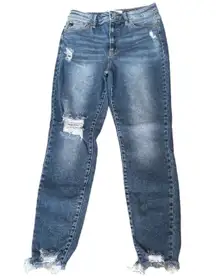 KanCan Distressed High Waist Slim Jeans Blue Size 11/29